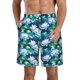 thumbnail image 1 of Balery Blue Lotus Flower Traje de Baño Estilo Hawaiano para Hombre, Shorts de Secado Rápido con Bolsillos-X-Large, 1 of 6