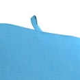 thumbnail image 6 of Jordan Manufacturing 74" x 22" Celosia Ice Blue Crosshatch Rectangular Outdoor Chaise Lounge Cushion with Ties and Hanger Loop, 6 of 13