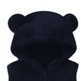 thumbnail image 4 of Children's Winter Solid Sleeveless Hooded Zipper Fleece Warm Coat, 4 of 5