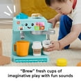 thumbnail image 6 of Fisher-Price Laugh & Learn Learn & Serve Coffee Café Toddler Electronic Toy, 10 Play Pieces, 6 of 8