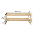 thumbnail image 3 of ITY International - 2 Tier Bamboo Shoe Rack, 28.5"x10.6"x28.5", Beige, 3 of 3