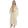 thumbnail image 3 of Moomaya Kimono Maxi Dress Printed Long Kaftan For Women Cover-Up Caftan Beach Resort Dress, 3 of 7