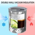 thumbnail image 2 of 12oz Coffee Tumblers Minimalist Halloween Ghosts Pattern Stainless Steel Vacuum Insulated Travel Tumbler Coffee Cups Mug with Lid and Straw with Cleaning Brush for Cold & Hot Drinks, 2 of 5