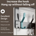 thumbnail image 4 of Storage Rack,Over The Door Hooks Organizer Coat Rack Over The Door Storage Hanger Towel Rack With Mesh Baskets And 10 Hooks Back Of Door Storage Organizer For Bathroom Bedroom Kitchen, 4 of 9