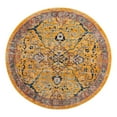 thumbnail image 3 of Unique Loom Lola Collection Area Rug - Vivacious (5' 2" Round Yellow/Gray), 3 of 7