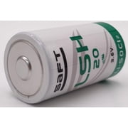 2Pcs LSH20 3.6V D 13000mAh Lithium Thionyl Chloride Non-Rechargeable Replacement for Saft Battery for Alarm Systems GPS Systems Battery