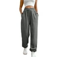thumbnail image 1 of Pantalones Gibobby Colombianos para Mujer Elásticos con Bolsillos Gris M, 1 of 5