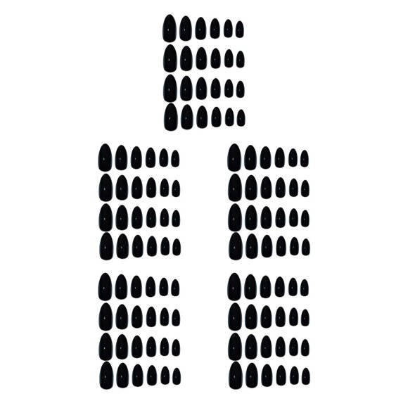 Qarigey 24 Pieces False Nails Press-on Stick-on Wearable Full DIY Nail Manicure Art Tips Cover Tools Sticker Supplies Tips Fingernails Type2 NO2