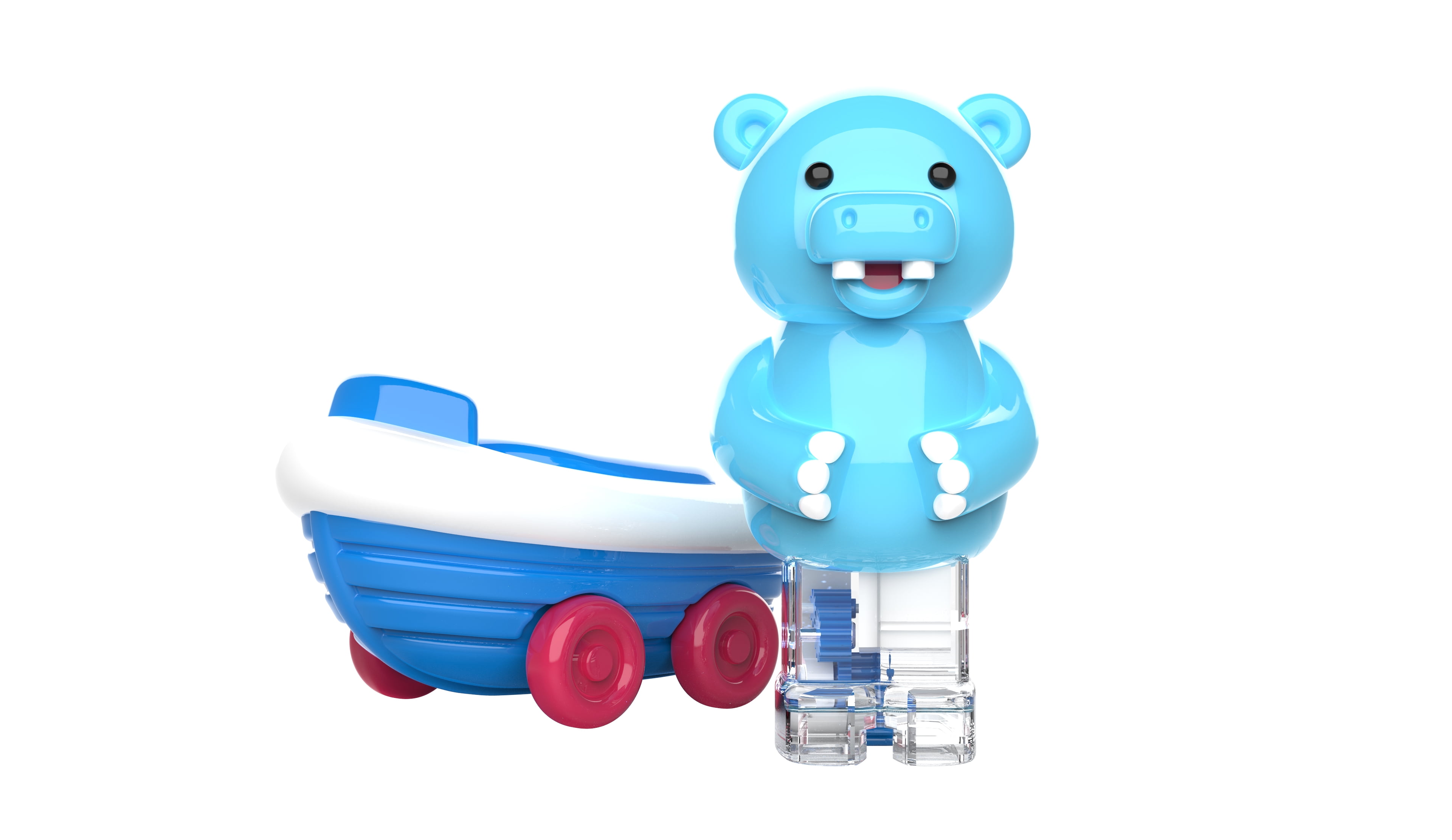 Educational Insights Zoomigos Hippo with Rowboat Zoomer - Electronic Pets