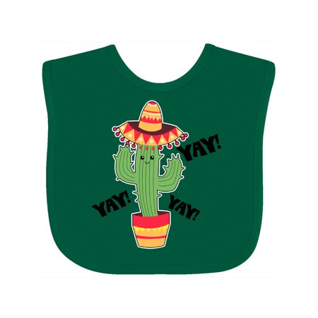 

Inktastic Cactus with Sombrero Cinco De Mayo Gift Baby Boy or Baby Girl Bib