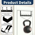 thumbnail image 5 of Over The Door Hooks, Door Hanger with 7 Double Hooks,Door Towel Rack for Bathroom, Bedroom, Dorm, Hanging Towels, Coats, Robes, Hats, Bags, 5 of 6