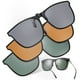 thumbnail image 1 of 3 pares de clip en gafas de sol con anteojos de lente polarizado para hombres para hombres, 1 of 5