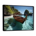 thumbnail image 2 of Designart "Coastal Cradle Tranquil Waters of Krabi" Coastal Framed Wall Art - Coastal Blue Coastal Beach Living Room Framed Canvas Art, 2 of 6