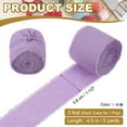 thumbnail image 2 of Handmade Fringe Cotton Ribbon, Cotton Frayed Fringe Fabric Ribbons for Flower Bouquet Gift Wrapping DIY Crafts Light Purple/Lavender/Purple, 2 of 6
