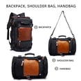thumbnail image 3 of Mochila KAKA para hombre, bolsa de viaje Carry On Weekender negra 15.6 pulgadas, 3 of 6