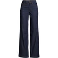 thumbnail image 3 of Lands' End Women's Tall Recover High Rise Wide Leg Blue Jeans, 3 of 4