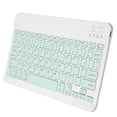 thumbnail image 4 of Teclas de acceso directo del teclado para tableta, suspensión automática, conexión Bluetooth ultradelgada, teclado inalámbrico portátil para tableta iOS Pro Mini, color verde claro, 4 of 5