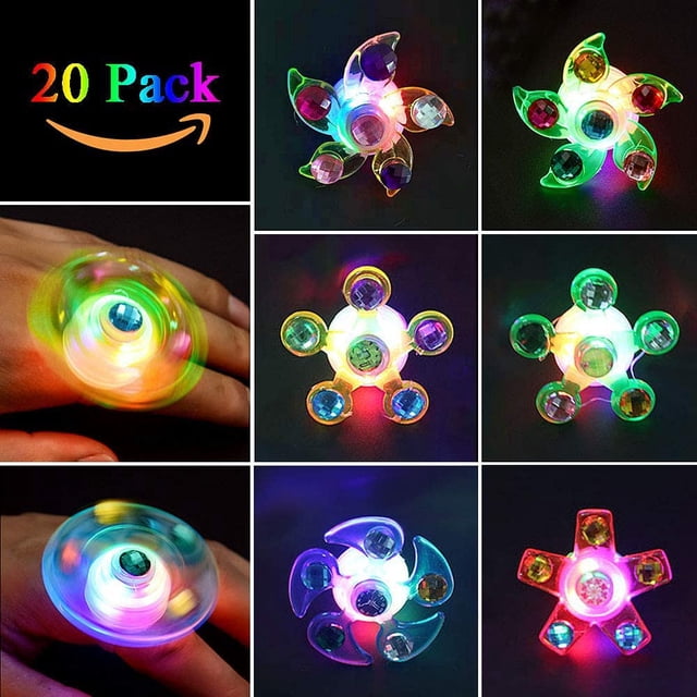 Regalos de cumpleaños para niños Lámpara de dedo de 20 LED Recuerdos Anillos de luz para dedo Anillos de luces para dedo Anillo para dedos Regalos
