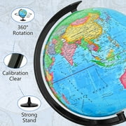 BSHAPPLUS® 13 World Globe,Globe for Kids,World Globe with stand,World Globes for Adults,Blue