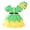 Green, variant on HJYCHN Christmas Dress Square Neck Short Puff Sleeve Elf Dress with Hat for Girls Dresses 4-5 Years