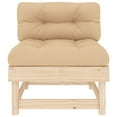 thumbnail image 5 of vidaXL Middle Sofa with Cushions Solid Wood Pine, 5 of 11
