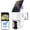 White, variant on Solar Security Cameras Wireless Outdoor, 5G Solar Camera Outdoor Wireless, Battery Powered Wire-Free WiFi Cameras for Home Security, 360° PTZ, AI Human Detection, Color Night Vision, Work with Alexa