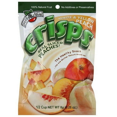Brothers-All-Natural Peach Fruit Crisps, 0.28 oz, (Pack of 12)
