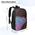 thumbnail image 2 of Salouo Wings Of A Butterfly Print Travel Laptop Backpack,17Inch Casual Bag with Side Pockets for Men & Women Stylish Daypack for Weekender/Business/Hiking-One Size, 2 of 6