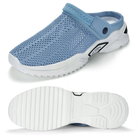 

Gomelly Mens Mules Garden Clogs for Summer Mesh Mules Sneaker Sandals for Lightweight Beach Shoes Outdoor Slippers Walking Shoes