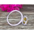 thumbnail image 5 of 2.05 Carat 7mm Cushion Cut Champagne Diamond Moissanite Engagement Ring on 10k White Gold, 5 of 6