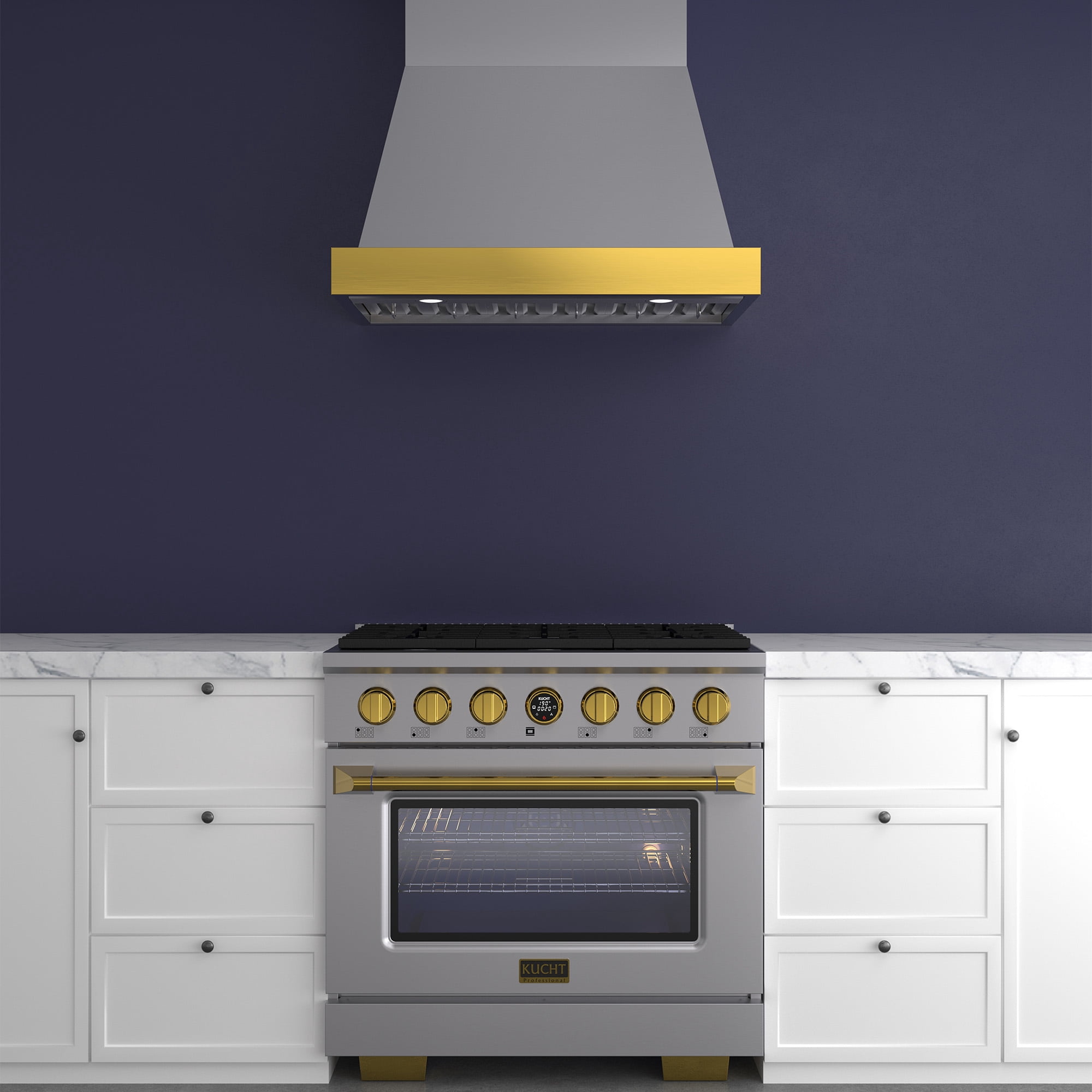36 in. 5.2 cu. ft. 6 Burners Dual Fuel Range for Propane Gas in Stainless Steel