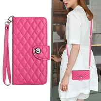 Motorola Edge 5G 2024 Case ,Wallet Magnetic Cover Shoulder Neck Crossbody Lanyard Wrist Strap Case for Motorola Edge 5G 2024