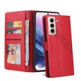 thumbnail image 5 of Dteck Case for Samsung Galaxy S22 Plus,Magnetic Leather Card Pocket Wallet Case Shockproof Rubber Kickstand Cover for Galaxy S22+ 5G,Red, 5 of 5