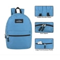 thumbnail image 2 of Mochila Escolar Trailmaker Unisex 17 Correas Acolchadas Azul Celeste 8606, 2 of 6