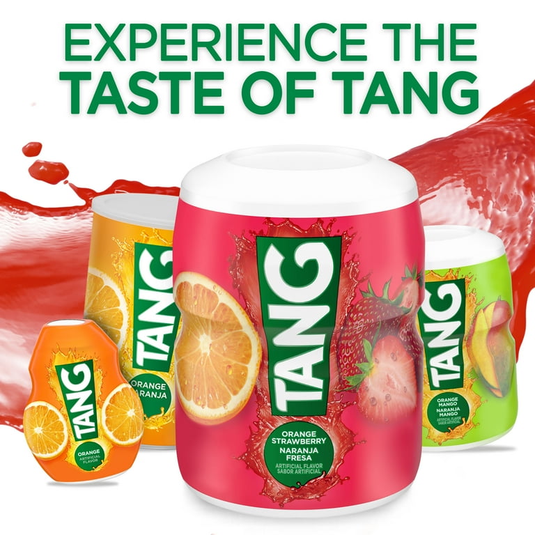 Tang Instant Drink Mix With Vitamins C And D - No Sugar Needed - 4-Pack