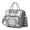 Grey-25, variant on Rustic Boho Lunch Cooler Tote, Waterproof Insulated Lunch Bag with Multi Pockets, Dual Compartments, and Vintage Style for Office or Gift Use