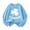 1-Sky Blue1166, variant on WOYY Boys St. Patrick's Day Sweatshirt Clover Print Long Sleeve Pullover Top, Sizes 3-15