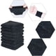 thumbnail image 2 of Muñequeras Muñequeras, 6 Pares Muñequera Absorbente Muñequera Deportiva De Algodón Muñequera De Esponja para Uomini Donne Bádminton Tenis Fútbol Baloncesto Correr Gimnasio Fitness 8 * 8 Cm Negro, 2 of 5