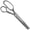 8" Silver, variant on JubileeYarn Metal Pinking Shears - Black - 1 Unit