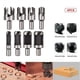 thumbnail image 5 of 8Pcs Wood Plug Cutter Drill Bit Set Carbon Steel Titanium Coated Woodworking Chamfer Drill Bits Straight and Tapered Taper 5/8" 1/2" 3/8" 1/4" Cutting, 5 of 5