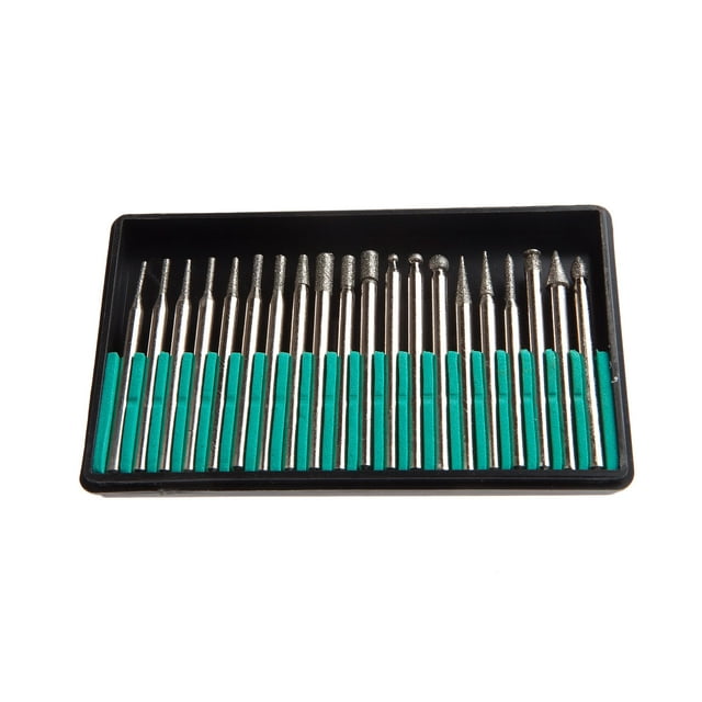 Juego de brocas Forney 60238 con punta de diamante, 20 piezas