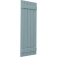 thumbnail image 3 of Ekena Millwork 17 1/2"W x 37"H Americraft Five Board (2 Batten) Exterior Real Wood Joined Board-n-Batten Shutters (Per Pair), Peaceful Blue, 3 of 10