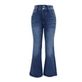 thumbnail image 5 of Tittly Jeans for Women Comfy Pants Women Women's Trendy Stretchy Flare Jeans Mid Denim Pants Sweatpants Women Lounge Pants Women Light Blue L, 5 of 6