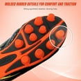 thumbnail image 2 of Vizari Blaze FG Kids Soccer Cleats | Lightweight Synthetic Leather Upper | Two-Tone Color for Boys & Girls | Available in Multiple Sizes - Black/Orange, 2, 2 of 5