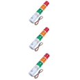 thumbnail image 1 of 3X Lampe LED Rouge Vert Jaune 24V Lumière de Signalisation Industrielle, 1 of 8