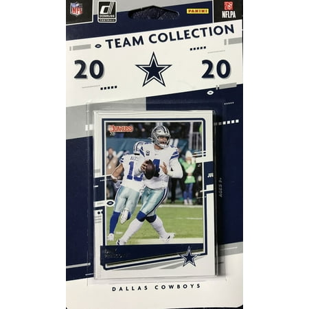 Dallas Cowboys 2020 Donruss Factory Sealed 11 Card Team Set with Dak Prescott, Emmitt Smith, Ezekiel Elliott and CeeDee Lamb Rookie Plus