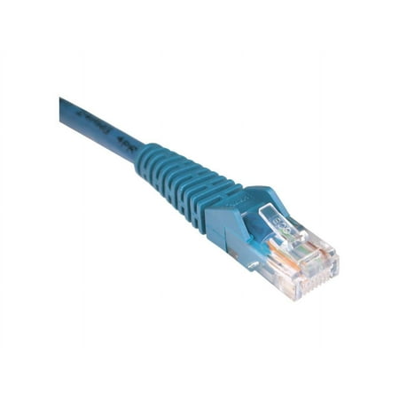 UPC: 0037332172716 | Tripp Lite 40-ft. Cat5e 350MHz Snagless Molded Cable (RJ45 M/M) – Blue