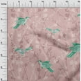 thumbnail image 3 of oneOone Viscose Jersey Dusty Pink Fabric Asian Japanese Floral Geometric With Flowers Sewing Craft Projects Fabric Prints By Yard 60 Inch Wide, 3 of 4
