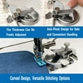 thumbnail image 3 of Adjustable Round Magnetic Seam Guide, New Multi-Functional Magnetic Guide Clamps, Adjustable Thickness Screw, Curved Edge Design for Rounded Hems, Collars, and Circle Sewing (1PCS), 3 of 7