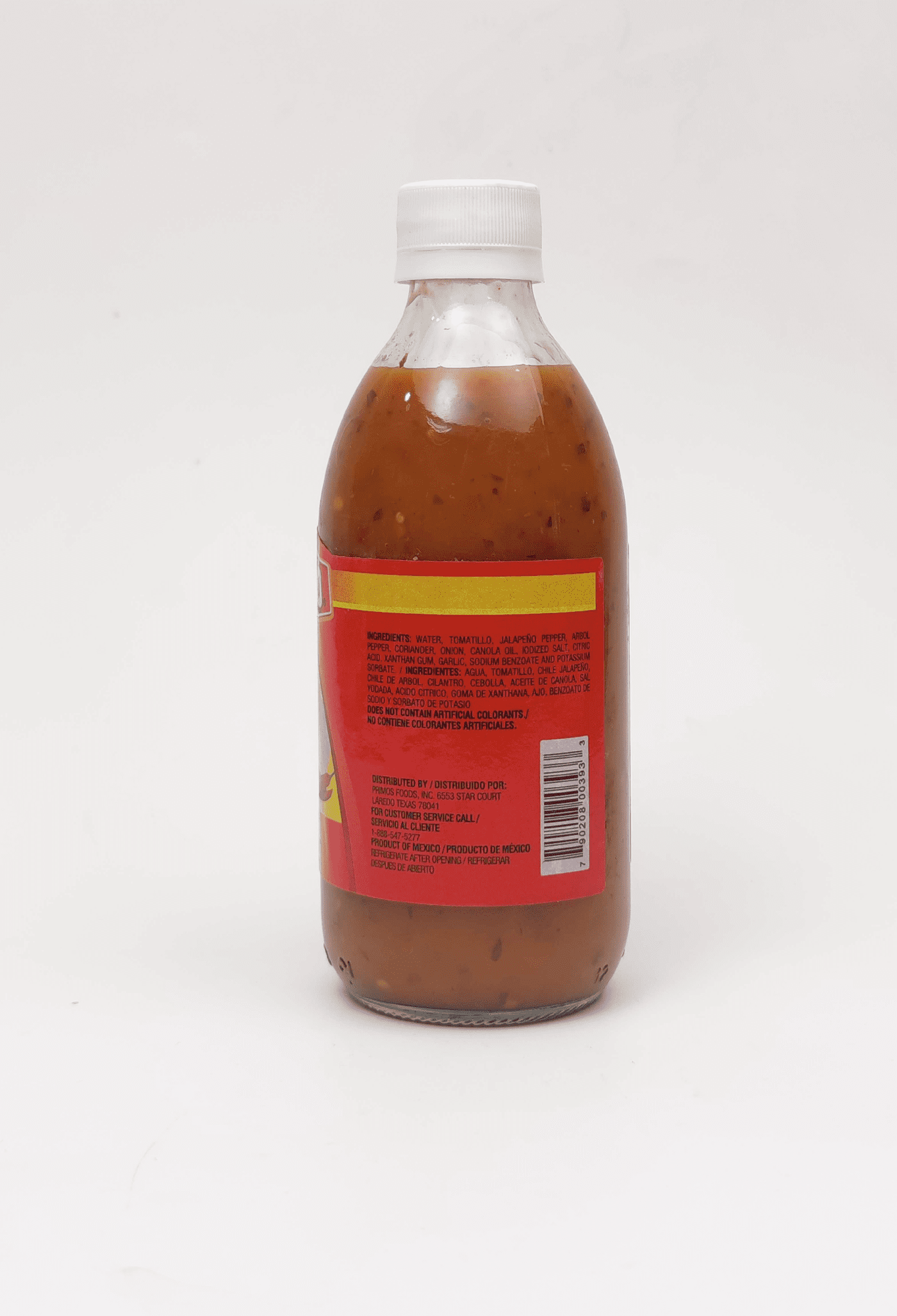 Primos Del Primo Red Sauce bottle Vegan and Gluten Free, 12.88 oz